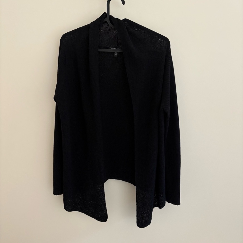 Eileen Fisher Wool Open Cardigan